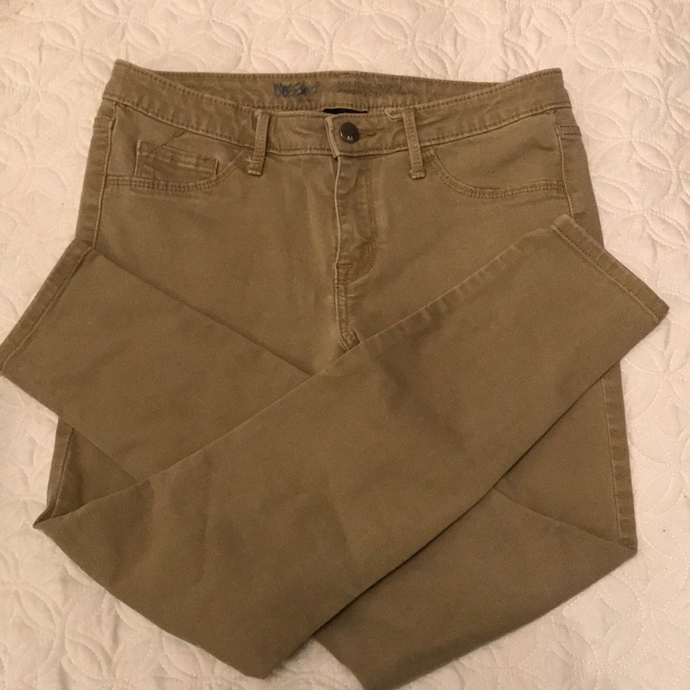 Mossimo mid-rise jeggings (tan)